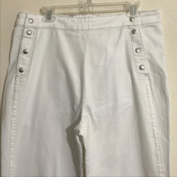 LOLA Jeans Denim - LOLA Jeans STEVIE-WHT Ultra-High Rise Flare Denim Jeans Women's Size 34